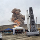 Illustration for article titled Heres NASAs Deep Space Rocket Booster In Action, On The Ground